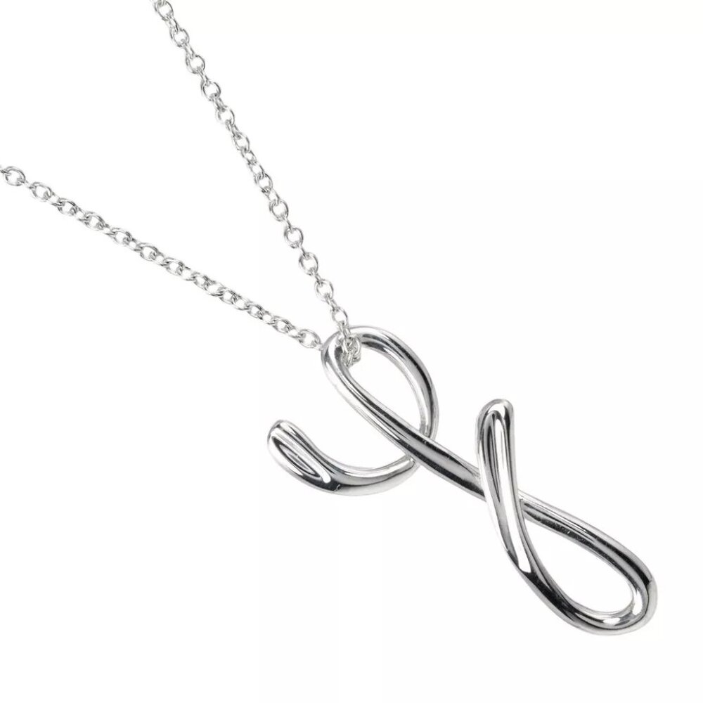TIFFANY&Co. Letter y Necklace initial y Silver925 2.35g Women